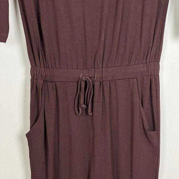 Baukjen Long Sleeve Tie Waist Jumpsuit Chocolate Brown - Picture 5 of 9